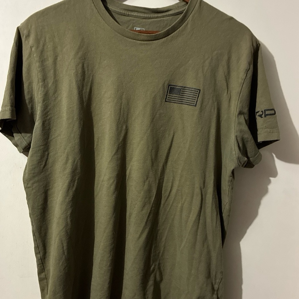 RECON-Performance Gear RPG Freedom T-Shirt Men’s American Sz L Patriotic Green